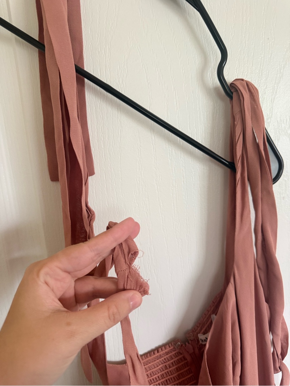 Reformation Twilight Midi Dress In Praline - Picture 8 of 9